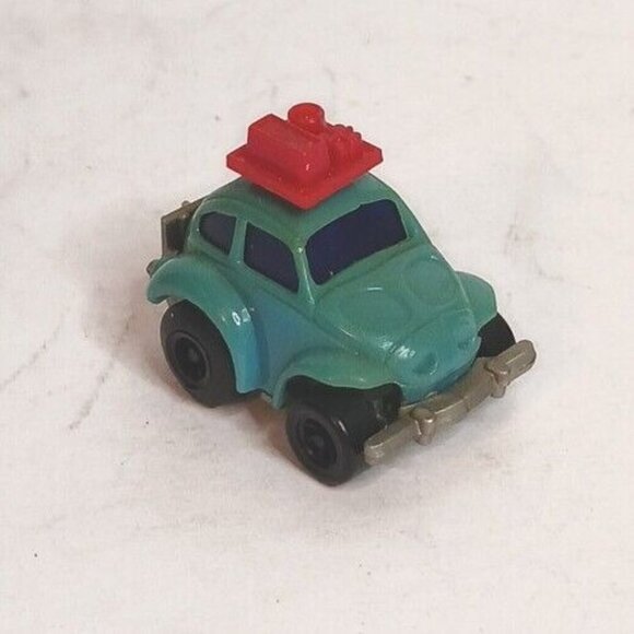 MINI VW Volkswagon 2 Beetles Set Friction (Not Working) Vintage 1 Bumper Broken - Picture 10 of 15